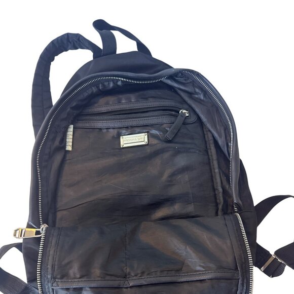 Madden Girl Black Nylon Backpack With Zippered Compartments & Adjustable Straps - Picture 4 of 4
